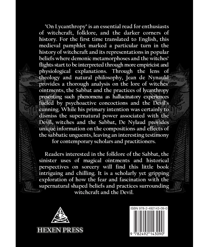 ON LYCANTHROPY, TRANSFORMATION &...