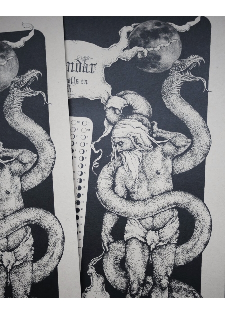 MOON PHASE SNAKES CALENDAR 2025 - Sigurd Persson