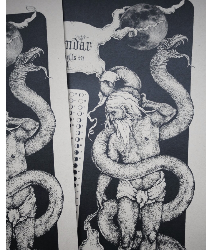 MOON PHASE SNAKES CALENDAR 2025 - Sigurd Persson