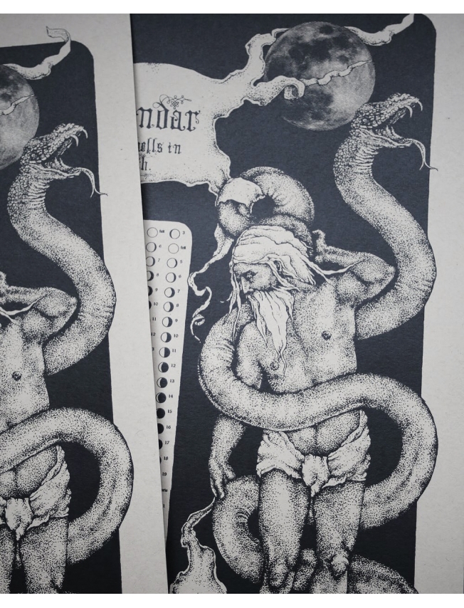 MOON PHASE SNAKES CALENDAR 2025 - Sigurd Persson