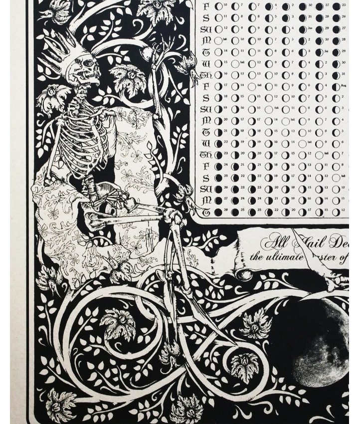 MOON PHASE DEATH CALENDAR 2025 - Sigurd Persson