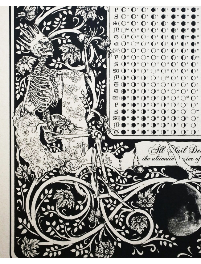 MOON PHASE DEATH CALENDAR 2025 - Sigurd Persson