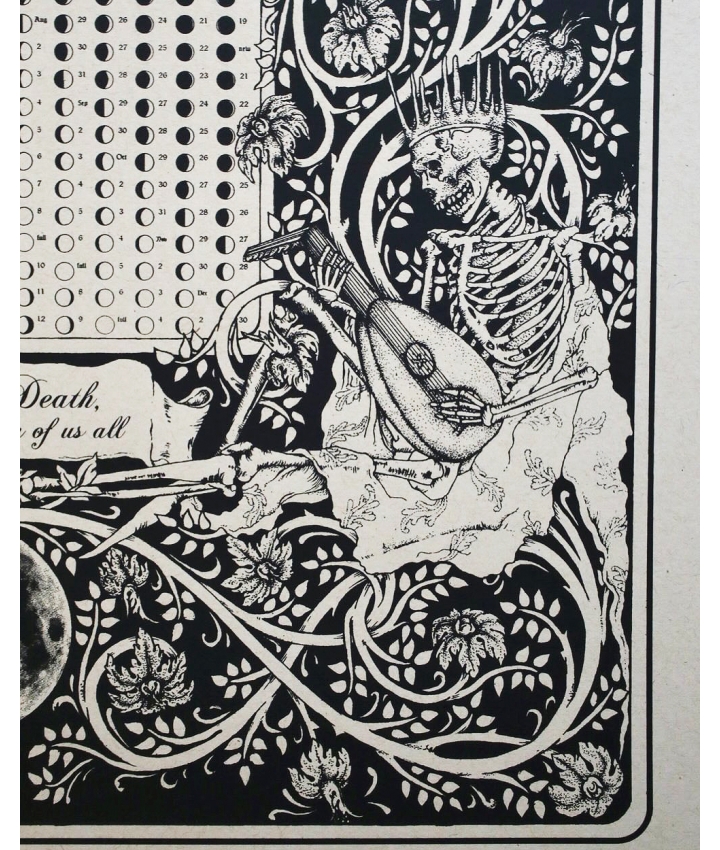 MOON PHASE DEATH CALENDAR 2025 - Sigurd Persson