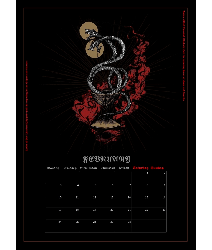 SERPENTS OF NECROSOPHIA  - Calendars... SERPENTS OF NECROSOPHIA  - Calendars...