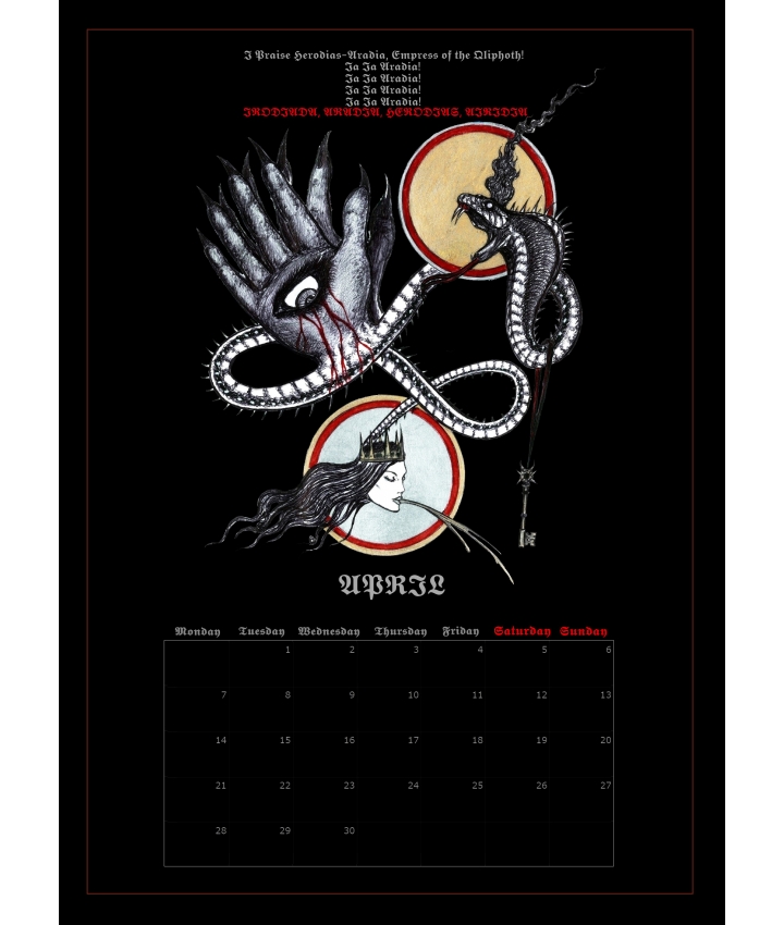 SERPENTS OF NECROSOPHIA  - Calendars... SERPENTS OF NECROSOPHIA  - Calendars...