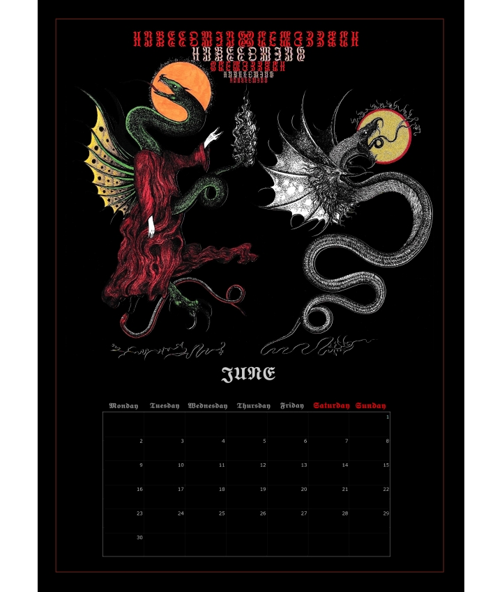 SERPENTS OF NECROSOPHIA  - Calendars... SERPENTS OF NECROSOPHIA  - Calendars...