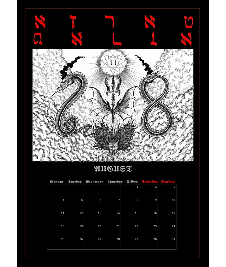 SERPENTS OF NECROSOPHIA  - Calendars... SERPENTS OF NECROSOPHIA  - Calendars...