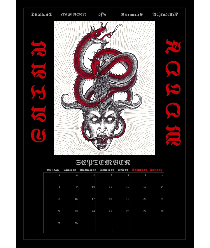 SERPENTS OF NECROSOPHIA  - Calendars... SERPENTS OF NECROSOPHIA  - Calendars...
