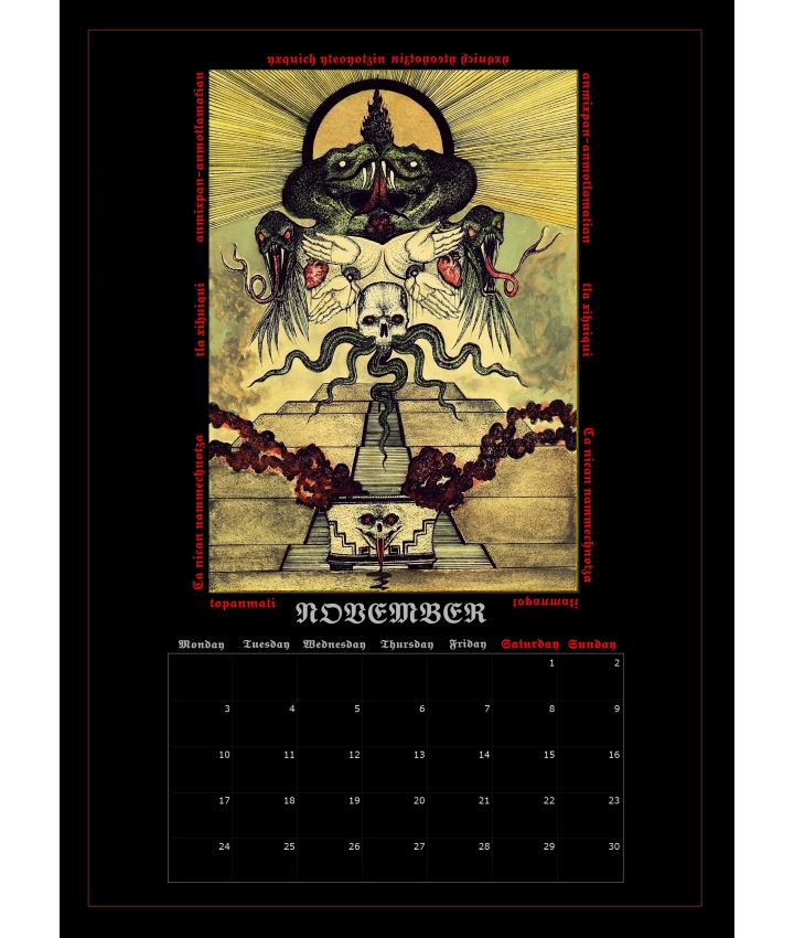 SERPENTS OF NECROSOPHIA  - Calendars... SERPENTS OF NECROSOPHIA  - Calendars...
