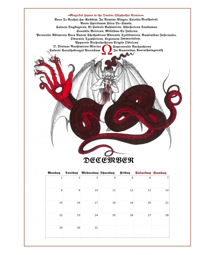 SERPENTS OF NECROSOPHIA  - Calendars...