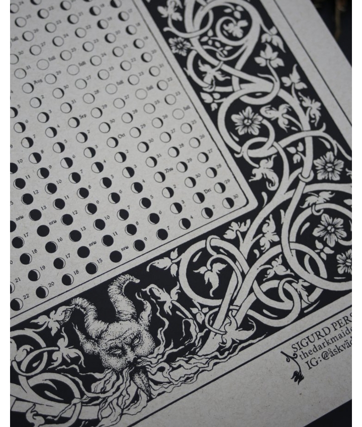 MOON PHASE FAUN CALENDAR 2026 - Sigurd Persson