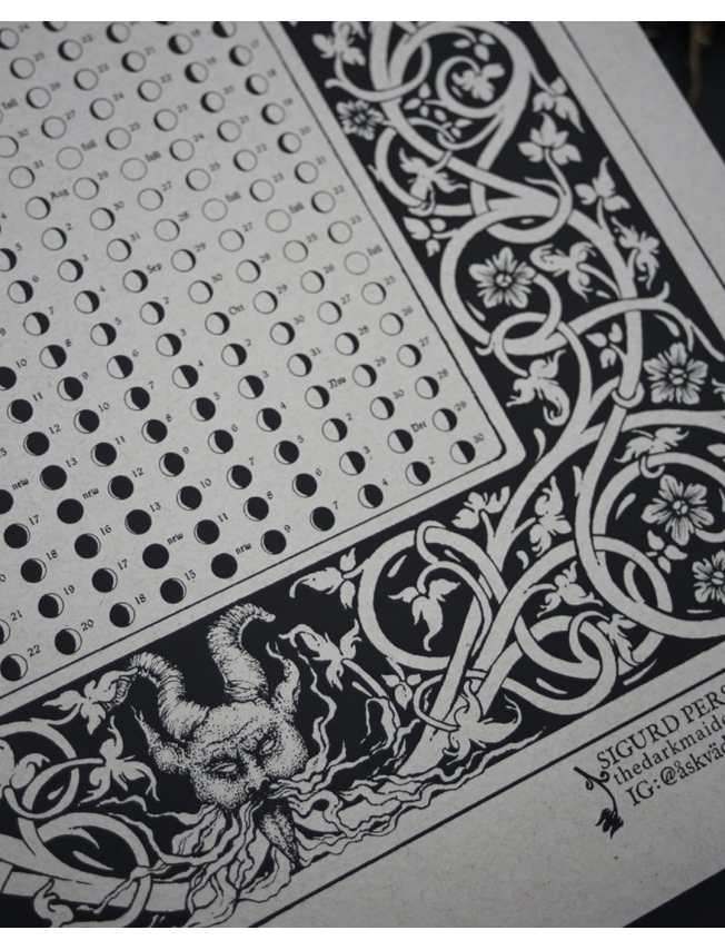 MOON PHASE FAUN CALENDAR 2026 - Sigurd Persson
