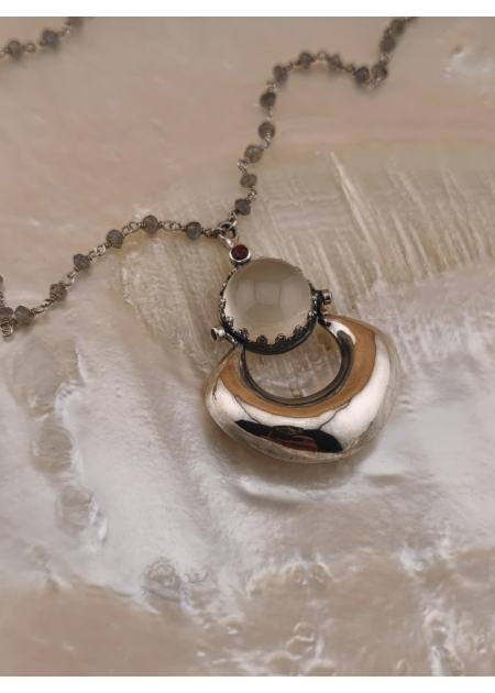 THREE MOONS NECKLACE - AzK Jewelry - 1 2