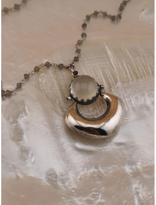 THREE MOONS NECKLACE - AzK Jewelry - 2