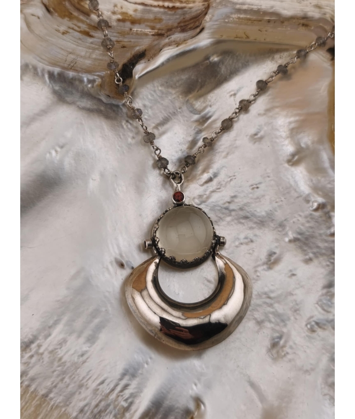 THREE MOONS NECKLACE - AzK Jewelry - 1