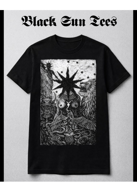 BLACK SUN TEE - Cara Madeha - 1