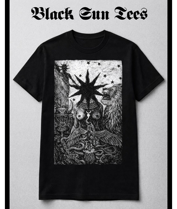 BLACK SUN TEE - Cara Madeha - 1