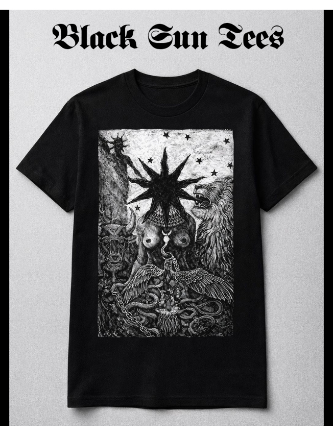 BLACK SUN TEE - Cara Madeha - 1